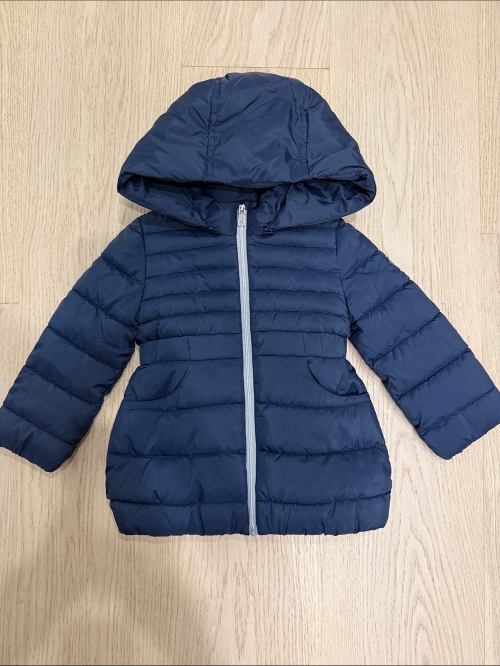 Mayoral Navy Blue Puffer Jacket with Hood